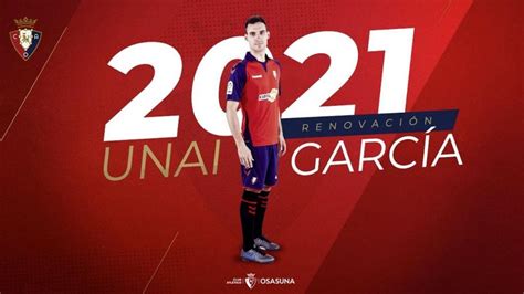 Osasuna renueva a Unai García hasta 2021