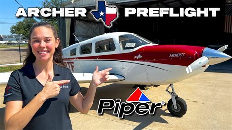 Piper Archer TX Preflight YouTube