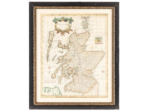 C Original Printed Map Of Scotland By Robert Morden Parade