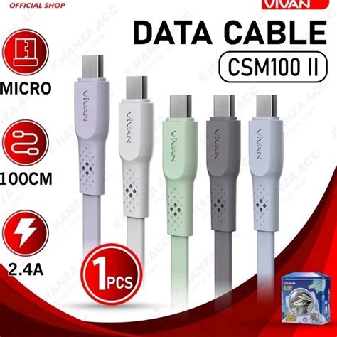 Jual Kabel Data Vivan Csm Ii Micro Usb Original Shopee Indonesia