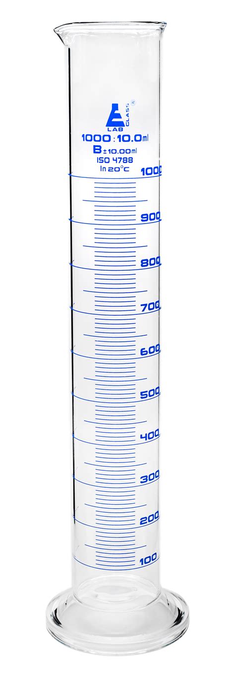 Graduated Cylinder Ml Class B Tolerance Ml Round Base