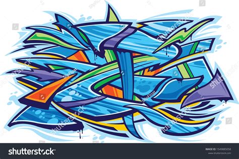 Graffiti Art Abstract Design Vector Stock Vector Royalty Free