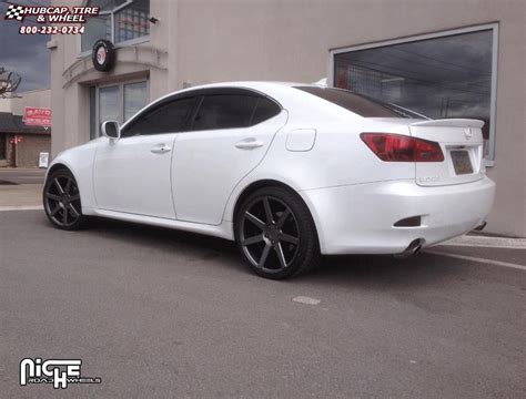 Lexus IS250 Niche Verona M150 Wheels Black Machined With Dark Tint