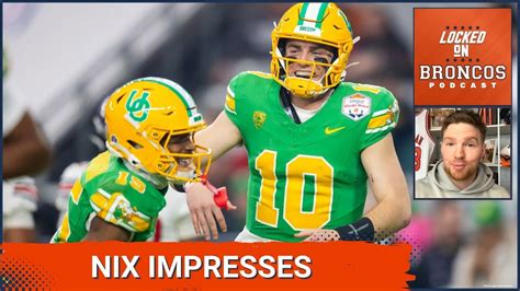 Denver Broncos Rookie Qb Bo Nix Impresses During Rookie Minicamp