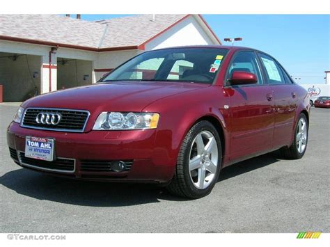 2004 Crimson Red Pearl Effect Audi A4 18t Sedan 2974325 Gtcarlot