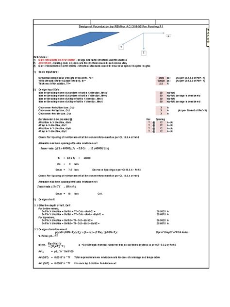 Mat Foundation Reinforcement Design | PDF | Mechanical Engineering | Architecture