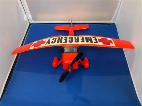 VINTAGE GAY TOYS Inc Plastic Red Emergency Plane Item 875 Made In USA RARE 6 30 PicClick UK