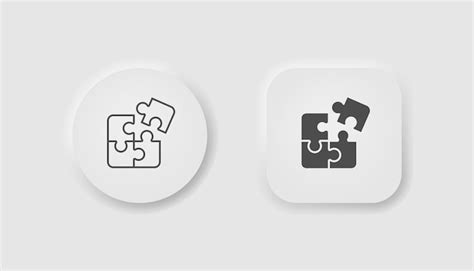 Premium Vector Puzzle Game Icon In Neumorphism Style Icons For