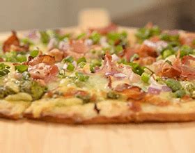 Pistachio Cream Sauce Pizza - Rustic Crust