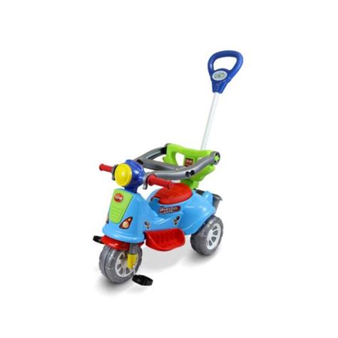 Triciclo Infantil Carrinho Motoca Passeio Empurrador Pedal Menina