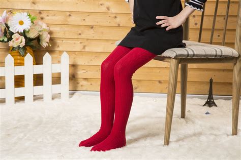 Zukie Girls Tights For Children And Teens Cable Knit Warm Winter