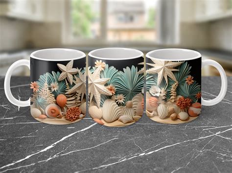 Sublimation Tasse Oz D Muschel Riff Graphic By Autismusmama