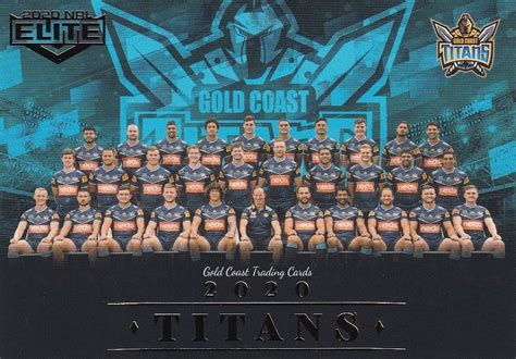 Nrl Elite Team Photo Cl Gold Coast Titans Gold Coast Trading