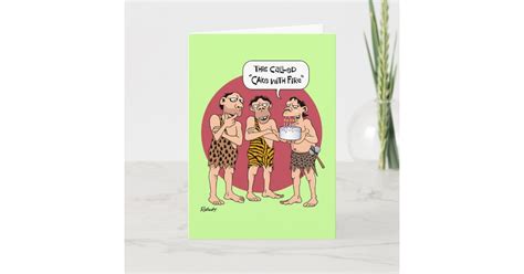 Funny Cavemen Birthday Card Zazzle