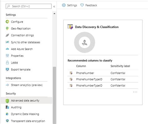 Classifying Your Data With Azure Sql Database Johns Data Platform