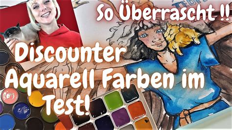 Anfänger Aquarell Farbe Ich teste discounter Farben von 1 EURO Shops