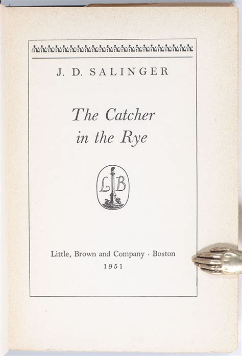 Catcher in the Rye J.D. Salinger First Edition Signed Rare