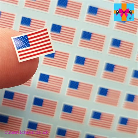 American Flag Stickers / 144 Mini Stickers / 1cm Wide US Flag - Etsy