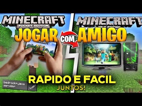 Como Jogar Minecraft Java Bedrock Juntos Rapido E Facil Youtube