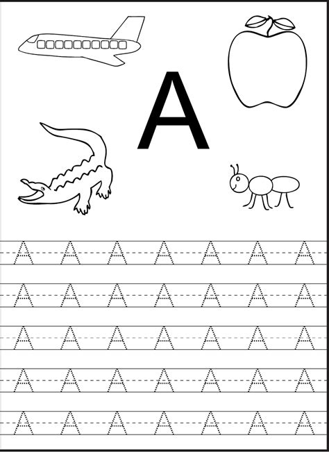 Tracing The Letter A Free Printable