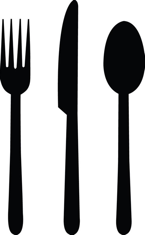 Knife and Fork Silhouette