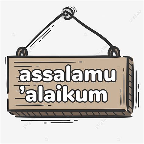 Hanging Wood Vector Png Images Assalamu Alaikum With Hanging Wood In