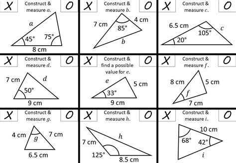 Constructing Triangles Go Teach Maths Handcrafted Resources For Worksheets Library