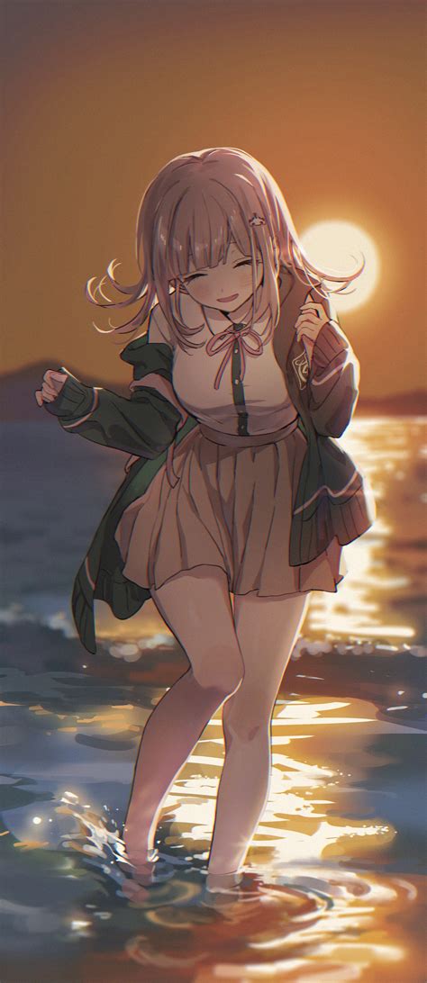 Chiaki Playing At The Beach R Danganronpa