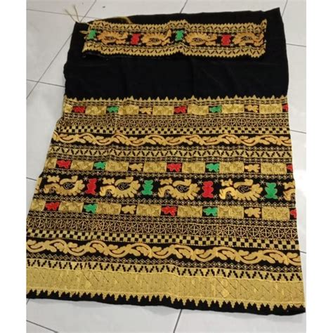 Jual Sarung Kain Tapis Lampung Bordir Naga Warna Shopee Indonesia