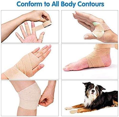 Pc Inch Wide Skin Colour Elastic Self Adhesive Bandage Finger Tape