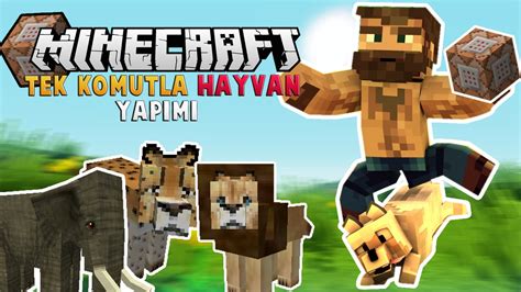 Modsuz Yen Hayvanlar Minecraft Tek Komutla Hayvan Yap M Youtube