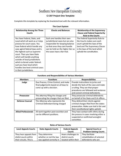 Cj Project One The Court System Relationship Among The Three