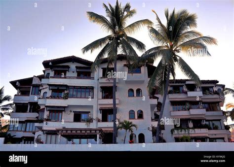 Hotel on Beach in Old Town Puerto Vallarta, Mexico Stock Photo - Alamy