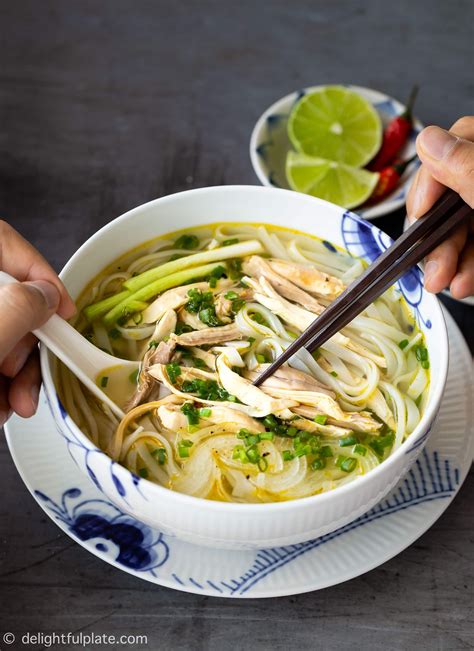 Pho Ga Hanoi Vietnamese Chicken Noodle Soup Is A True Classic Of Vietnamese Cuisine Light Yet