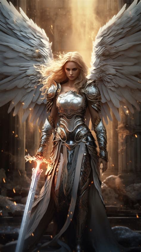 Warrior Angel Created With Ai By Amanda Church Fantasy Female Warrior