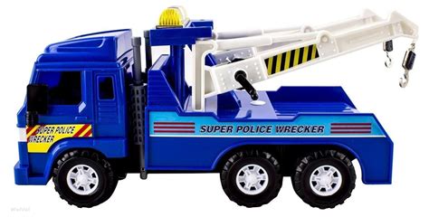 Big-Daddy Medium Duty Friction Powered Super Police Wrecker Tow Truck ...