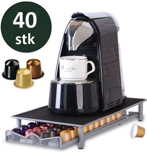 Cheffinger Nespresso Capsule Houder Met Lade 40 Cups Cuphouder