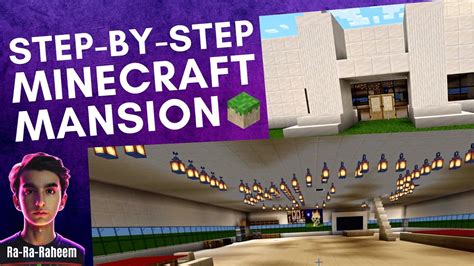 How To Build A Minecraft Mansion Step By Step Exterior And Interior Instructions Easy To