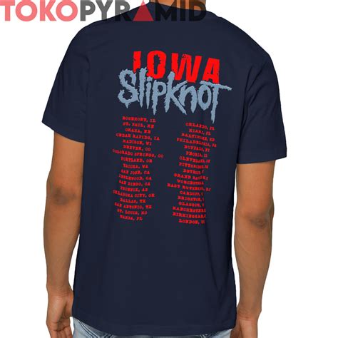 Rare Vintage Slipknot Iowa 2001 Tour Shirt TokoPyramid