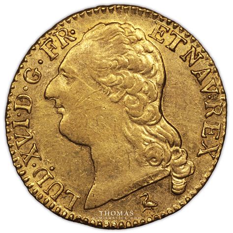 Coin France Louis XVI Gold Louis d or à la tête nue 1787 A Paris