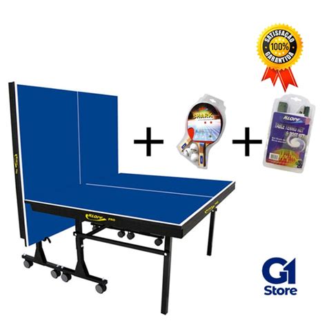 Mesa De Ping Pong Mdf Mm Klopf C Rodas Kit Raquetes E