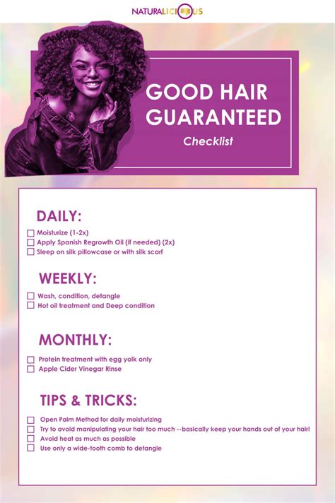 Good Hair Guaranteed Checklist Artofit