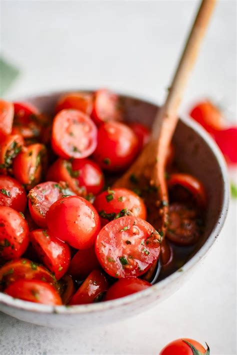 Cherry Tomato Salad - The Forked Spoon