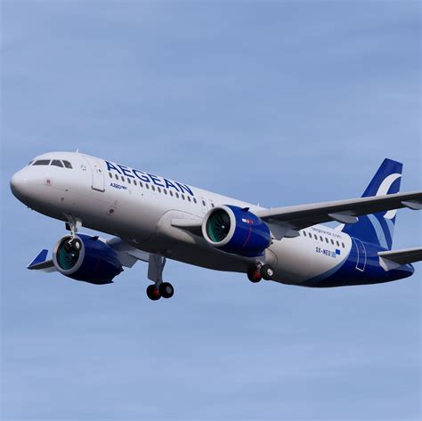 Aegean Airlines A320 NEO modèle 3D 170 fbx obj unknown dae Free3D