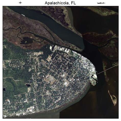 Aerial Photography Map of Apalachicola, FL Florida