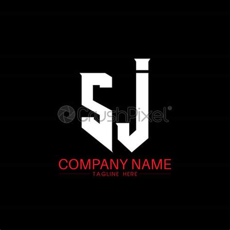 SJ Letter Logo Design. Initial letters SJ gaming's - stock vector ...