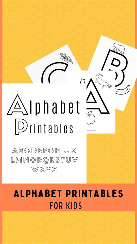 Alphabet printables for kids – Artofit