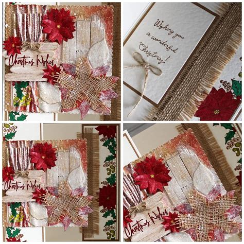 Mixed Media Christmas Card Made By Phillipa Lewis Using Jhd Christmas