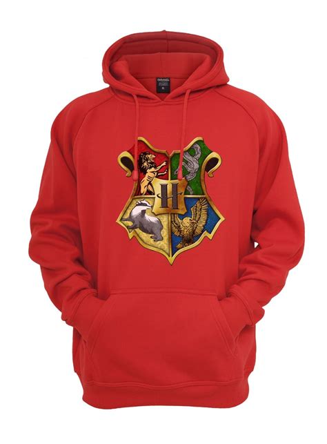 Blusa De Moletom Capuz Hogwarts Harry Potter Vermelhor R 95 00