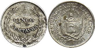 El Salvador coins - catalog with pictures and values online free